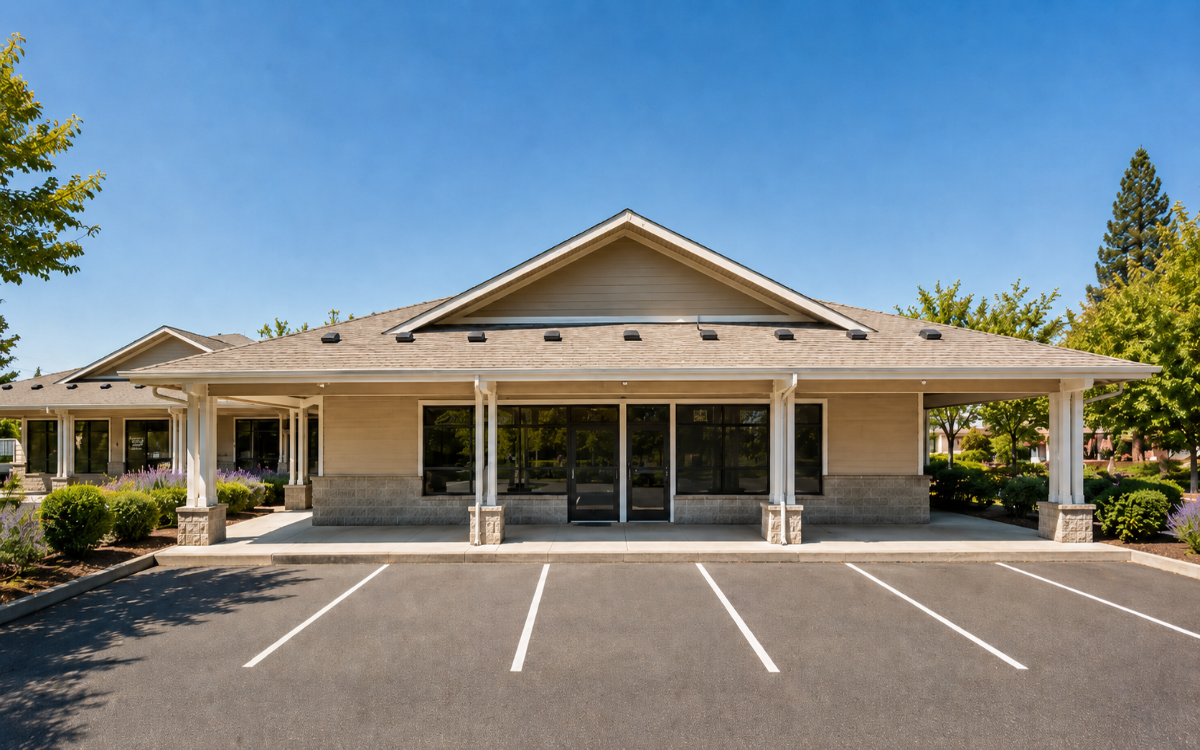 Exterior of the MindHealth Psychiatry Newberg office at 710 E Foothills Drive